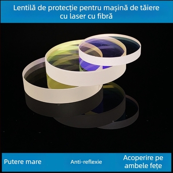 Lentilă de protecție pentru capul laserului destinat tăierii cu laser, dimensiuni 27.9×4.1 și 24.9×1.537×734×540×5