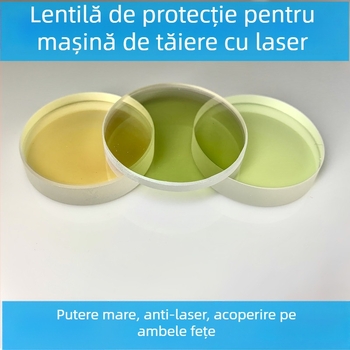 Lentilă de protecție pentru capul laserului destinat tăierii cu laser, dimensiuni 27.9×4.1 și 24.9×1.537×734×540×5