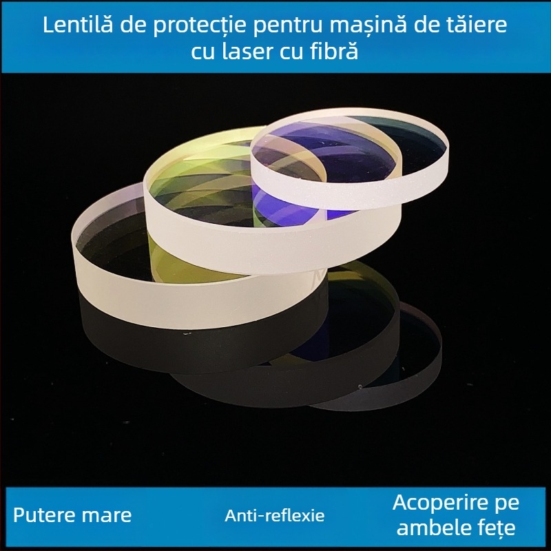 Lentilă de protecție pentru capul laserului destinat tăierii cu laser, dimensiuni 27.9×4.1 și 24.9×1.537×734×540×5