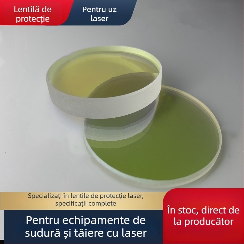 Lentilă de protecție pentru capul laserului destinat tăierii cu laser, dimensiuni 27.9×4.1 și 24.9×1.537×734×540×5