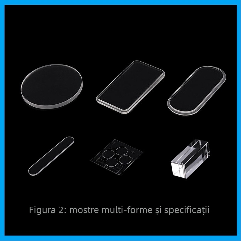 Substrat pentru microfluidică, sticlă de safir, model Ld-n03, Personalizabil, Brand Leado
