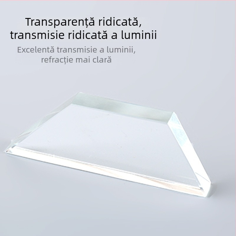 Set de lentile optice pentru fizică, gimnaziu, echipament de laborator pentru experimente optice, lupă trapezoidală, optică cu transmisie înaltă