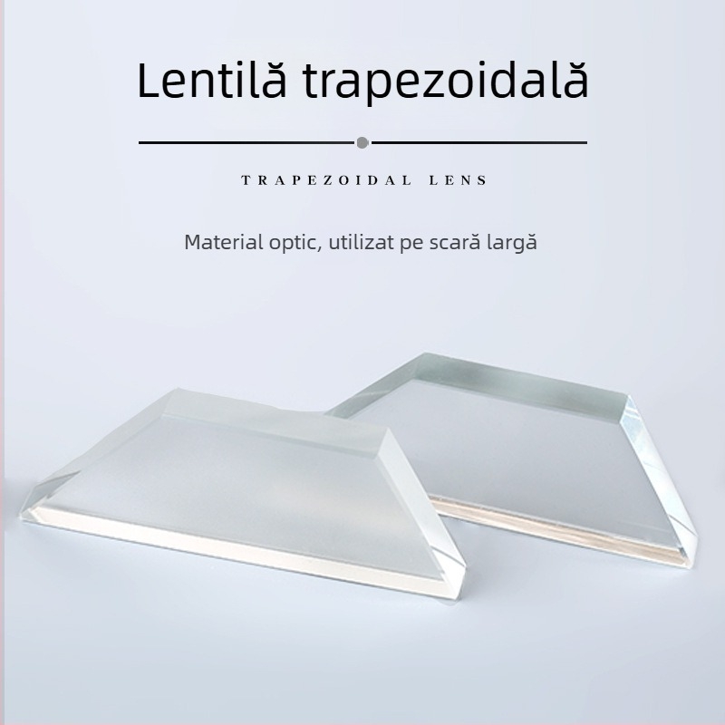 Set de lentile optice pentru fizică, gimnaziu, echipament de laborator pentru experimente optice, lupă trapezoidală, optică cu transmisie înaltă
