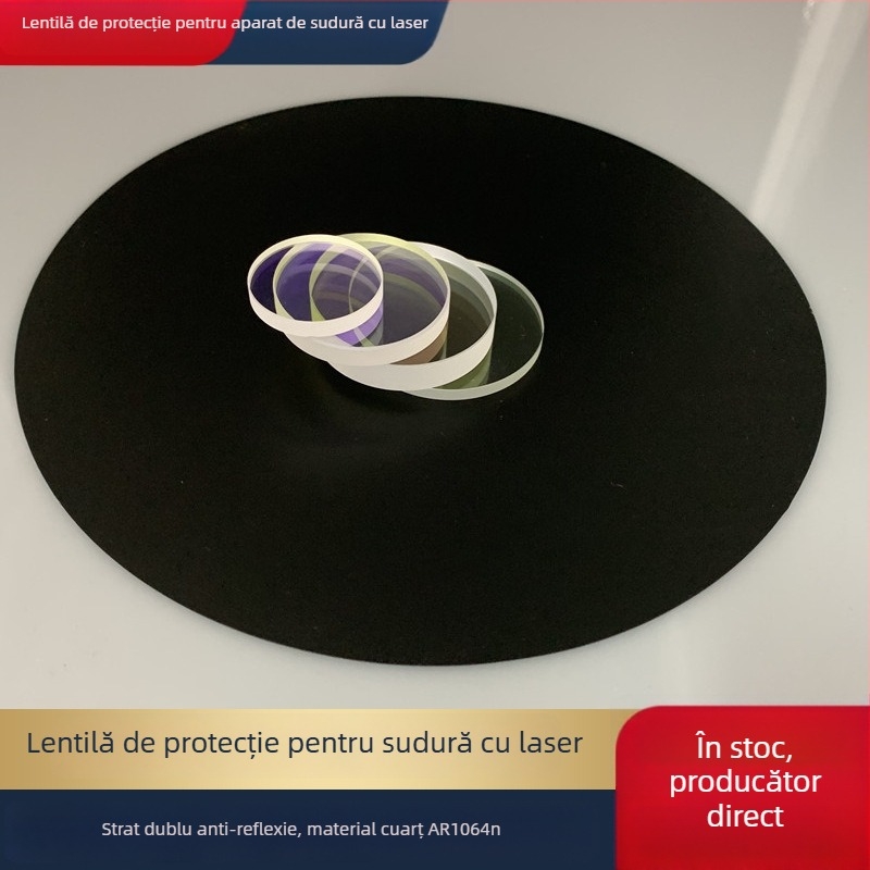 Lentilă de protecție pentru sudură baterii litiu, 30×1.5; lentilă pentru fereastra mașinii de sudură cu laser, 50×2/55×1.5, acoperire AR