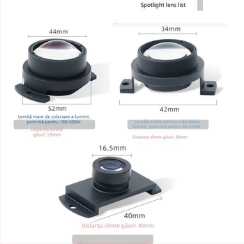 Lampa de pescuit cu proiecție și spot - Crystal Glow Optics