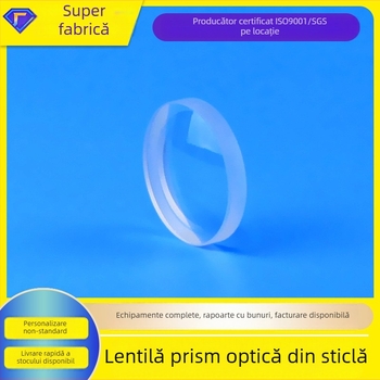 Lentilă menisc, sticlă opticǎ, prelucrare personalizată, cod produs: Meniscus lens, model: Lens, domeniu de aplicare: domeniu optic