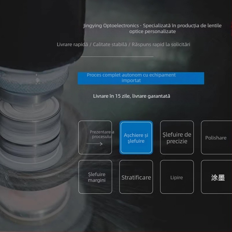 Ansamblu optic cu lentile duble concave, lentilă din sticlă K9, pentru alinierea laser, grad medical (Jingying photoelectric)