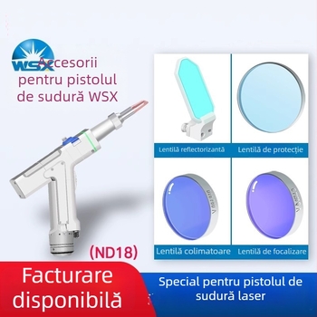 Accesorii pentru sudare cu laser — Pistol de mână cu laser Wanshunxing, lentilă de protecție pentru focalizare, reflexie și colimare