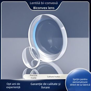 Lentilă bi-convexă din sticlă optică, pentru instrumente optice, brand Lide optics