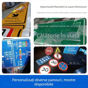 Standard național 2345 Film reflexiv, Prismă acrilică, Rezistență înaltă, Autocolant reflexiv diamant, Strălucire ridicată