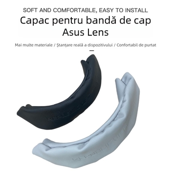 Acoperire din piele pentru banda de cap a cascălor ROG Prism Delta — confortabil de purtat, OEM, compatibil cu Asus ROG Prism Delta