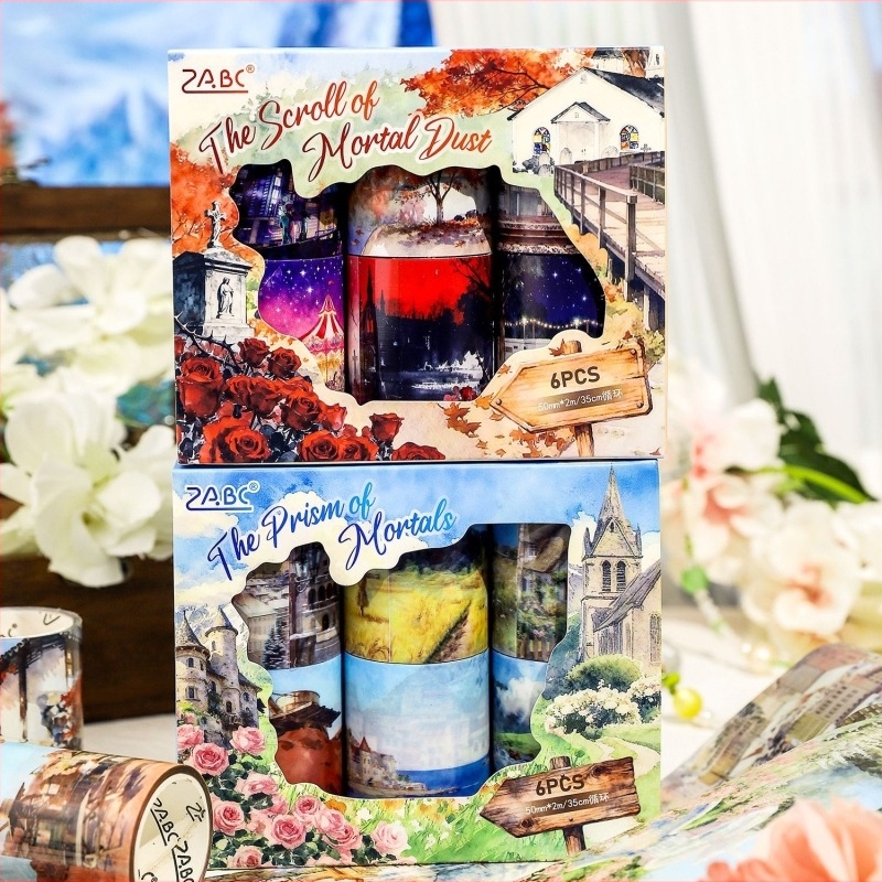 Bandă PET pentru Jurnale - Yuezhen, material PET, grosime 0.01 mm, potrivită pentru decor, procesare personalizabilă