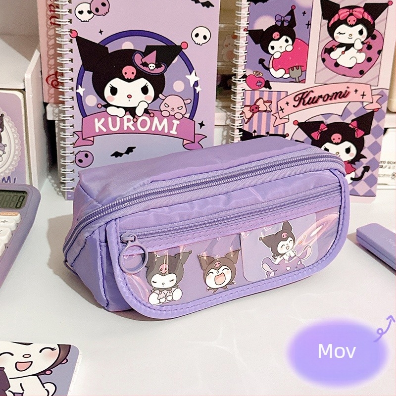 Etui de creioane din pânză – pentru fete, stil copii, ambalare de bază