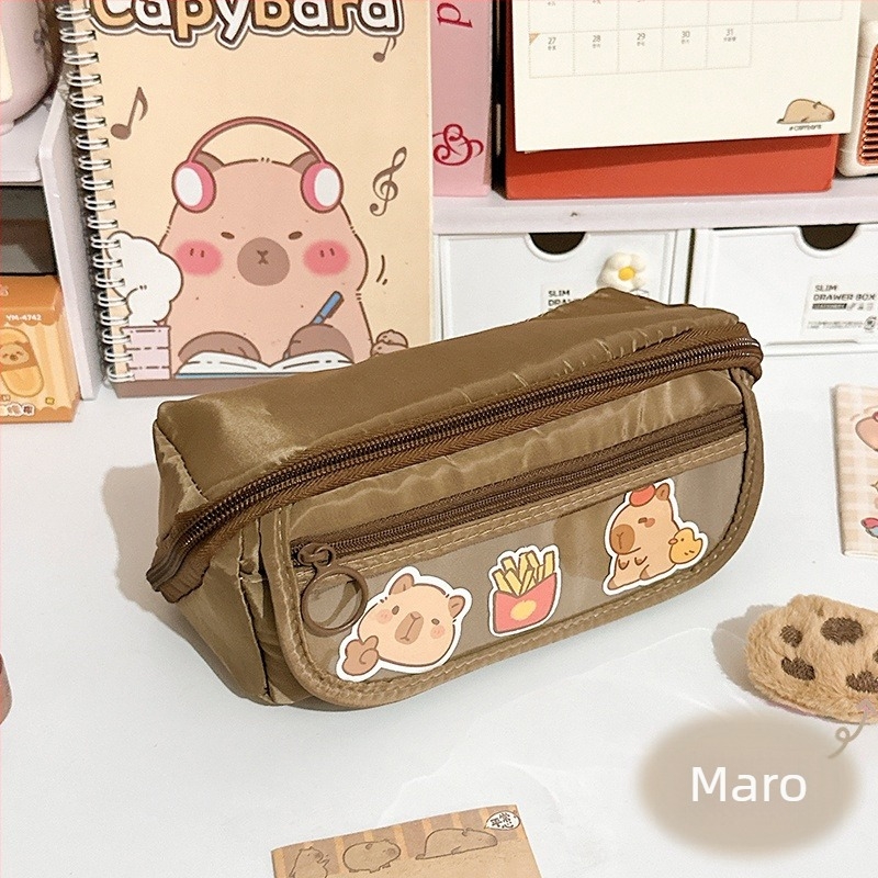 Etui de creioane din pânză – pentru fete, stil copii, ambalare de bază