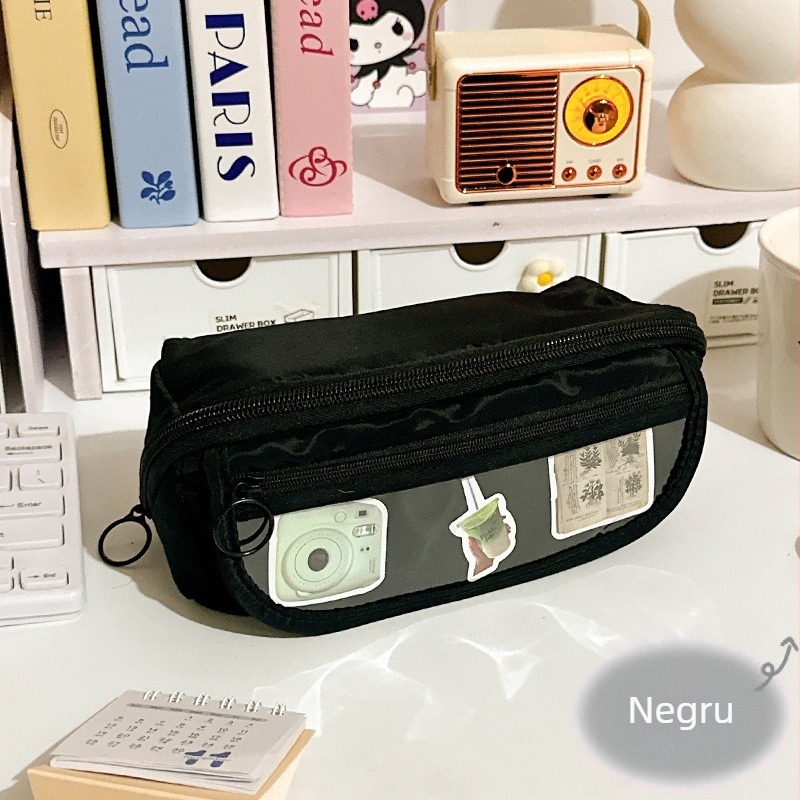 Etui de creioane din pânză – pentru fete, stil copii, ambalare de bază