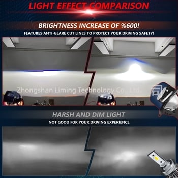 Far LED pentru mașină cu lentilă bifocală de 3 inch, fascicule înalte și joase, aliaj de aluminiu, model T03