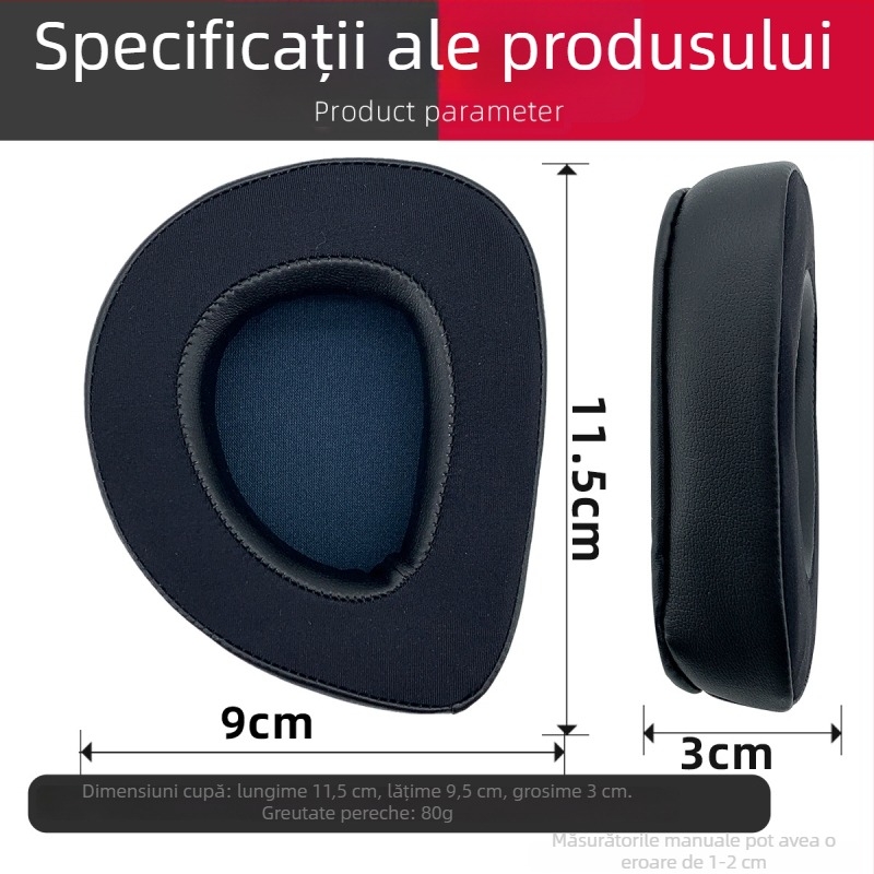 Husa din piele sintetică Prism Delta pentru căști Asus Prism Delta – ușor de instalat, confortabil de purtat