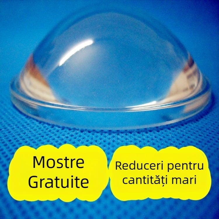 Lentilă convexă cu diametrul mare de 78 mm pentru iluminat stradal – transmisie înaltă, putere înaltă, lentilă optic integrată pentru iluminat industrial și minier