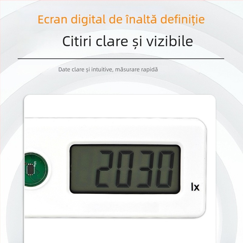 AS803A Măsurător de iluminare de înaltă precizie – luxmetru, măsurare flux luminos și intensitate a luminii, pentru uz casnic