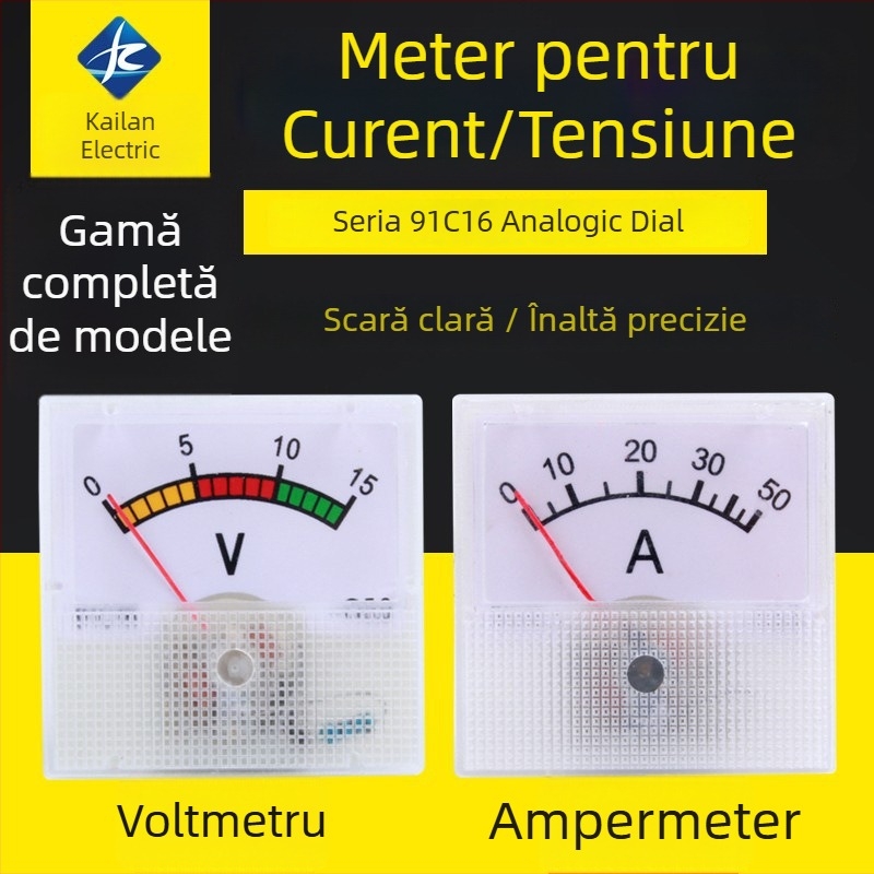 Instrument de măsurare a tensiunii și curentului, rezistent la temperaturi înalte, cu ampermetru indicator, modele 91L16/91C16