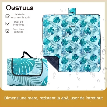 Covoraș de camping exterior, impermeabil și rezistent la umezeală, 100% poliester, model CSB, pentru 4–6 persoane.