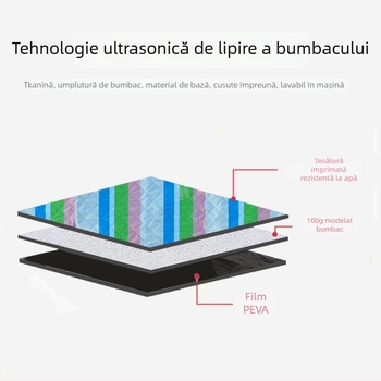 Covoraș de camping exterior, impermeabil și rezistent la umezeală, 100% poliester, model CSB, pentru 4–6 persoane.