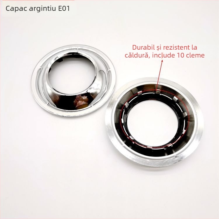 Capac decorativ de lentilă pentru faruri, 12V, 55W, 8800LM, durată de viață ≥30000h, PN e01 capac decorativ