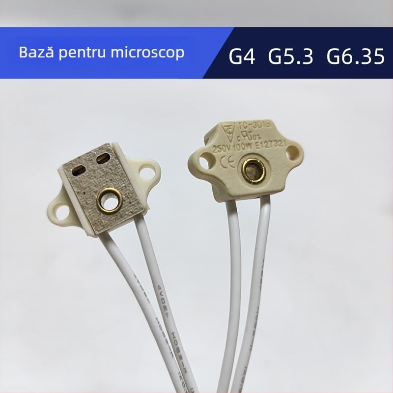 Suport lampă microscop dentar SC-101-2 MS02, carcasă ceramică, 12/24/110V, 1A