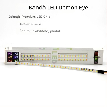LED Demon Eye Halo – lentilă de far frontal pentru mașină și motocicletă (12V, 5W, 500LM, IP65, 50.000h)