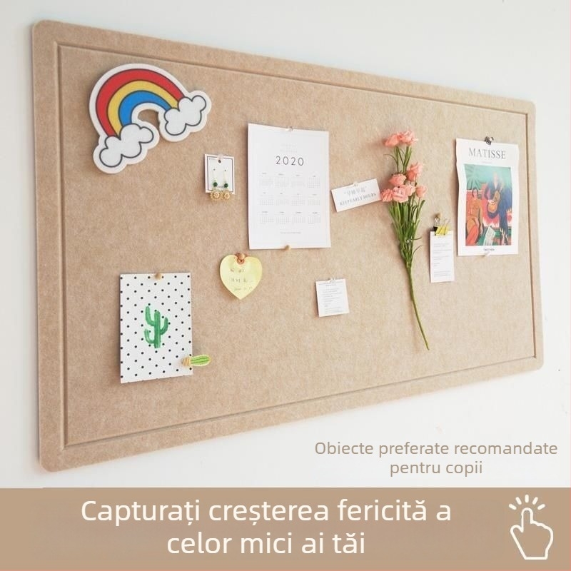 Tavlă de perete din fetru pentru grădiniță — Mengda, material poliester, artă modernă, gravură