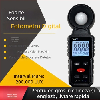 Luxmetru – înaltă precizie, industrial, digital, detector de luminozitate