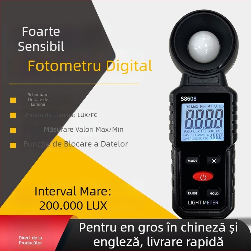 Luxmetru – înaltă precizie, industrial, digital, detector de luminozitate