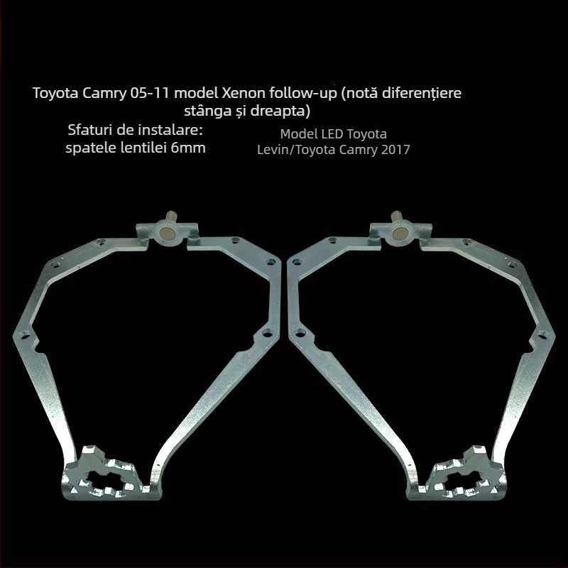 Suport lentile far Toyota Camry LED cu lentilă dublă – aliaj de aluminiu, TC-YT-06, compatibil cu Hella Q5