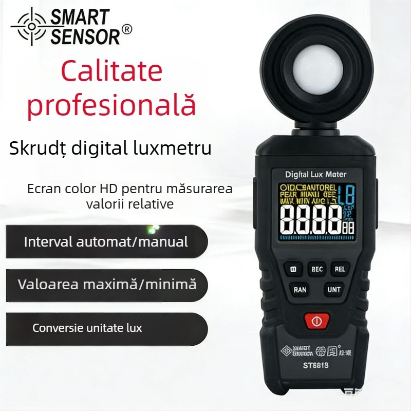 Xima ST8813 luxmetru portabil – profesional, afișaj digital, precizie înaltă