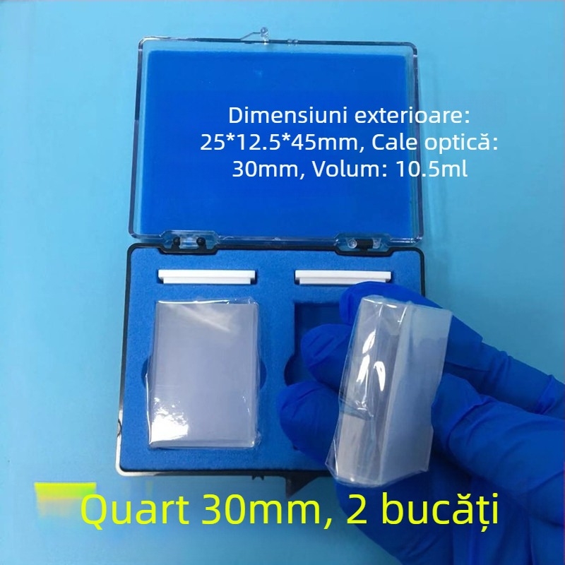 Cuvetă din cuarț, model 751/722, pentru spectrofotometrie, produs calificat