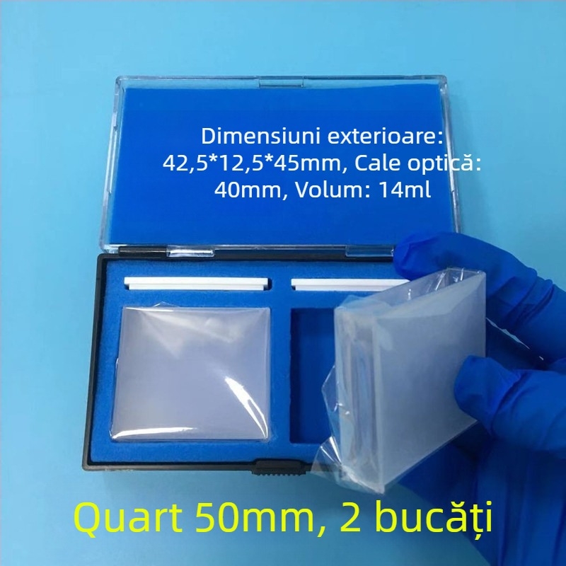 Cuvetă din cuarț, model 751/722, pentru spectrofotometrie, produs calificat