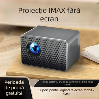 Proiector pentru casă - 1080P, luminozitate 5000 lm, putere 75W, portabil, eficiență energetică clasa I