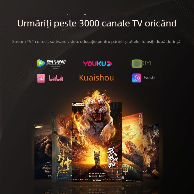 Proiector pentru casă - 1080P, luminozitate 5000 lm, putere 75W, portabil, eficiență energetică clasa I