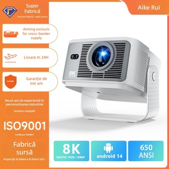 HY350Max Proiector Portabil – 1080P (1920x1080), 650 lm, certificat 3C 2024230903004817