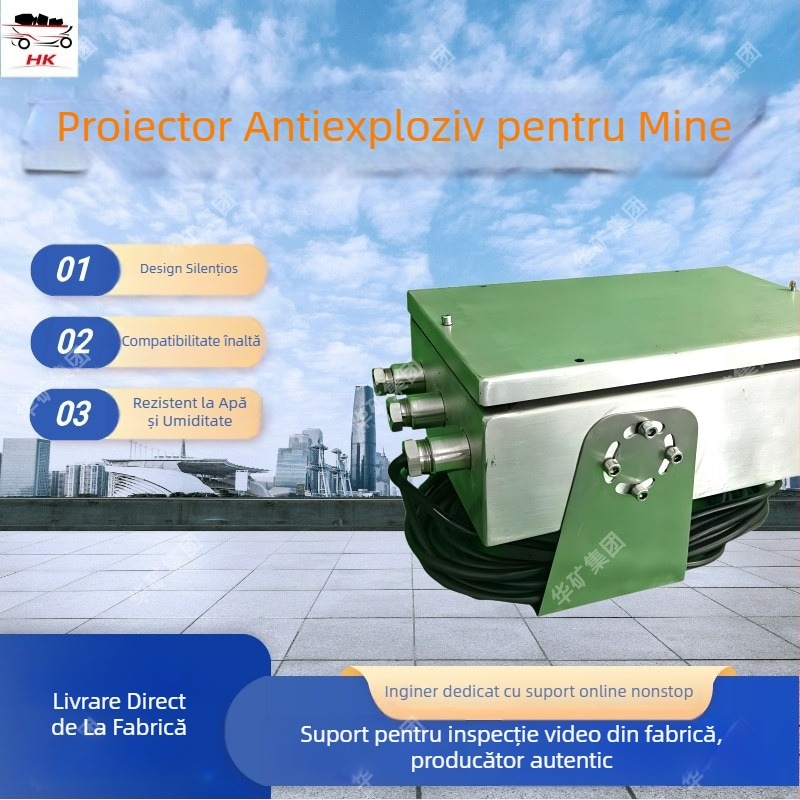 Proiector rezistent la explozie pentru minerit subteran, 30 W, performanță stabilă, brand Jining Huakou Mining Equipment
