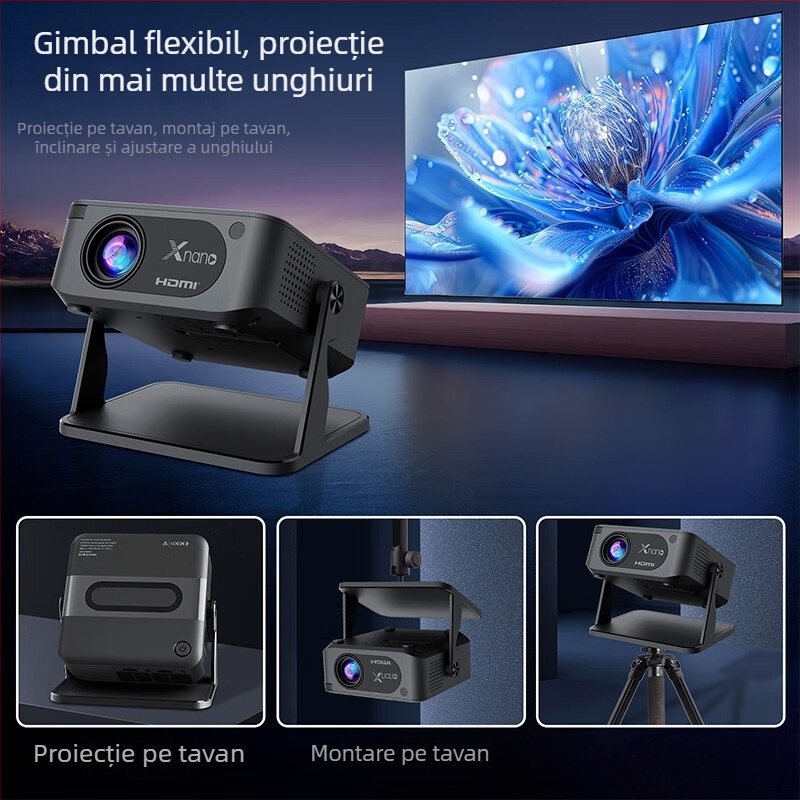 xnano HA109 Proiector Portabil - LCD, 720P rezoluție, 40W, luminozitate 150