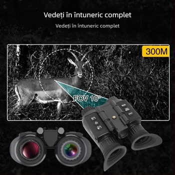 Dispozitiv de viziune de noapte infraroșu montat pe cap, pentru exterior: mărire 21x+, obiectiv de 25 mm, distanță de vizionare până la 300 m, alimentare 3,7 V, NV8300