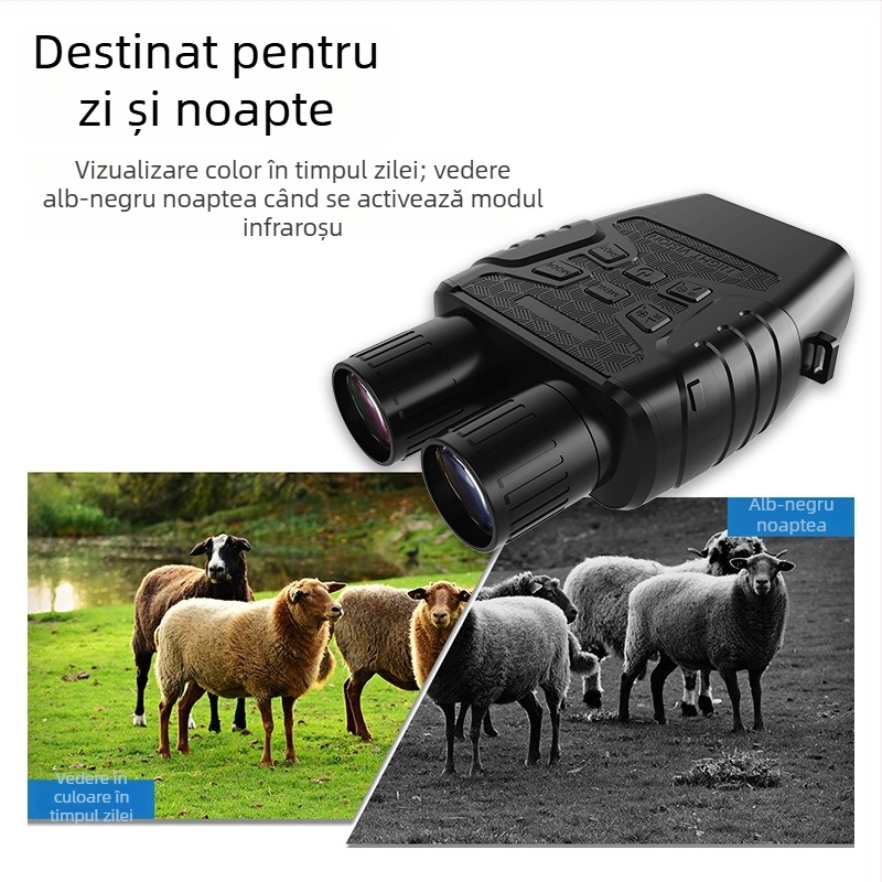 Binoclu de vedere pe timp de noapte cu 12x mărire optic, infraroșu digital, ecran mare