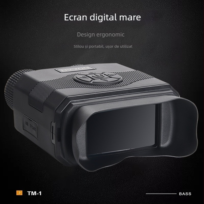 Binoclu NV700 pentru vedere nocturnă, încărcare USB, ecran HD mare, zoom, vedere nocturnă infraroșu digitală, fotografiere și înregistrare zi/noapte