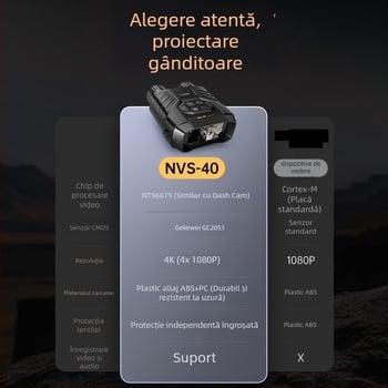 FNIRSI NVS-40 4K infraroșu dispozitiv de vedere nocturn, portabil pentru imagine nocturnă în exterior
