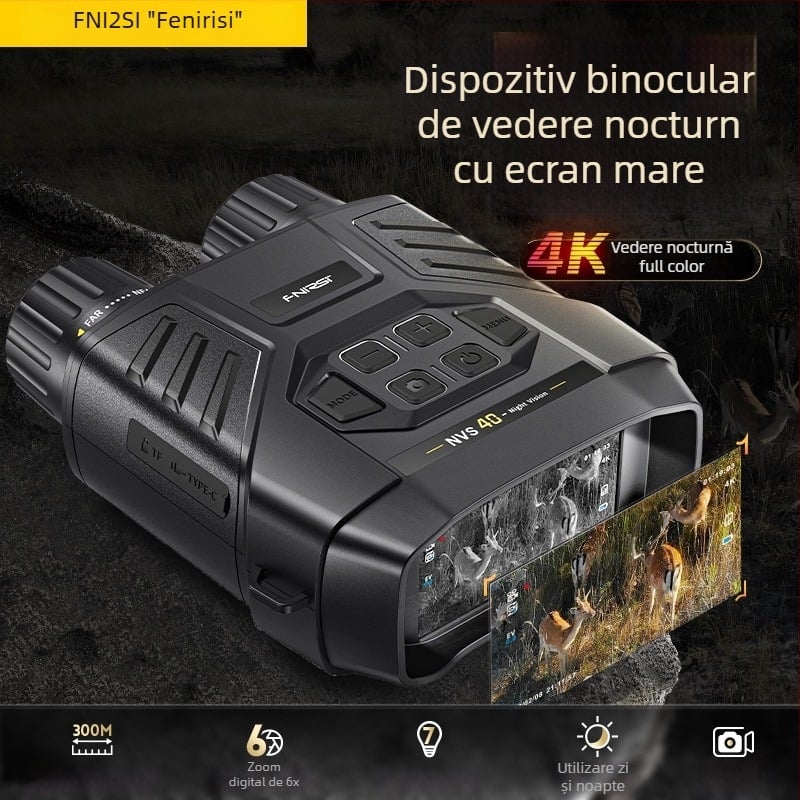 FNIRSI NVS-40 4K infraroșu dispozitiv de vedere nocturn, portabil pentru imagine nocturnă în exterior
