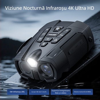 339 dispozitiv nocturn exterior IPS de 4 inch, model transfrontalier, telescop digital infraroșu, ecran mare, înregistrare foto și video 4K
