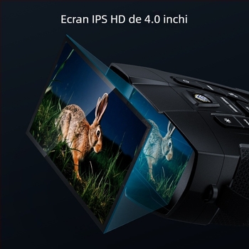 339 dispozitiv nocturn exterior IPS de 4 inch, model transfrontalier, telescop digital infraroșu, ecran mare, înregistrare foto și video 4K
