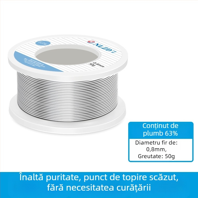 Niu Li sârmă de lipit cu miez de rosină, conținând plumb, înaltă puritate, punct de topire scăzut