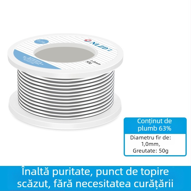 Niu Li sârmă de lipit cu miez de rosină, conținând plumb, înaltă puritate, punct de topire scăzut